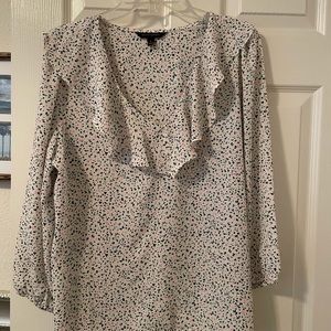 Banana Republic Ruffled Blouse, Sz L, worn once